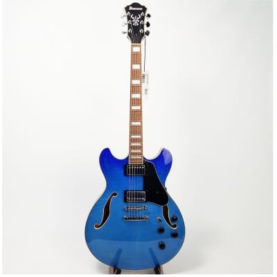 Ibanez AS73FMAZG Artcore Semi-Hollow Guitar - Azure Blue Gradiation image 4