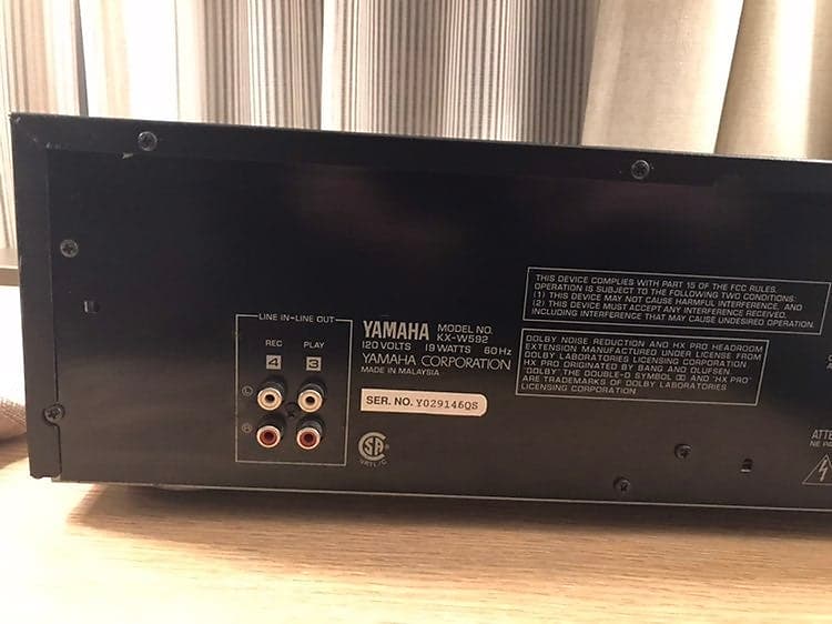 YAMAHA KX-W592 カセットデッキ YAMAHA KX-W592の仕様 ヤマハ