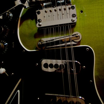 Burns DOUBLE SIX 1964 Green Sunburst. Maybe the RAREST BURNS GUITAR. With Tremolo System. Incredible image 18