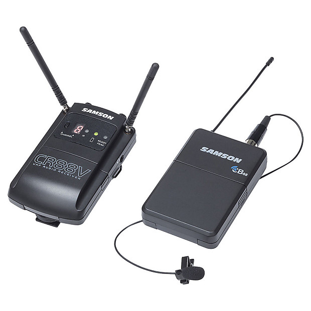 Samson Concert 88 Camera Frequency-Agile UHF Wireless Lavalier Mic System - D Band (542–566 MHz) image 1