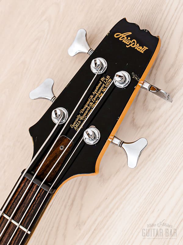1985 Aria Pro II SB-1010 Medium Scale Vintage Neck Through Bass w