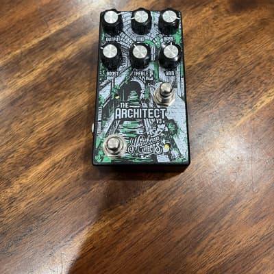 Matthews Effects The Architect Foundational Overdrive/Boost V3 2019 - Green Graphic for sale