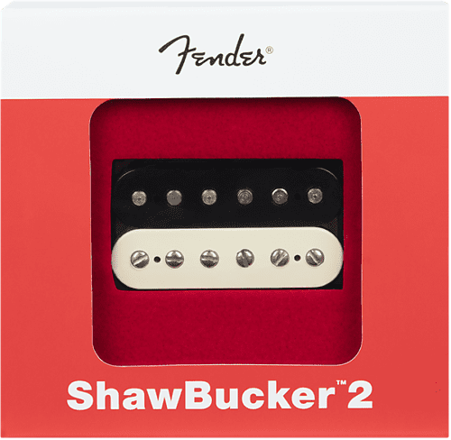 099-2249-002 Genuine Fender Shawbucker 2 Humbucker Pickup Zebra Neck Fat Strat image 1