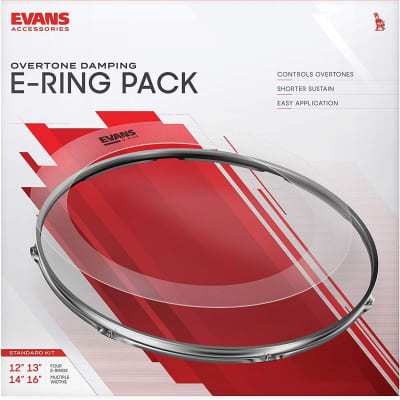 Evans E-Ring Standard Pack - 12" 13 " 14 " 16 " image 1