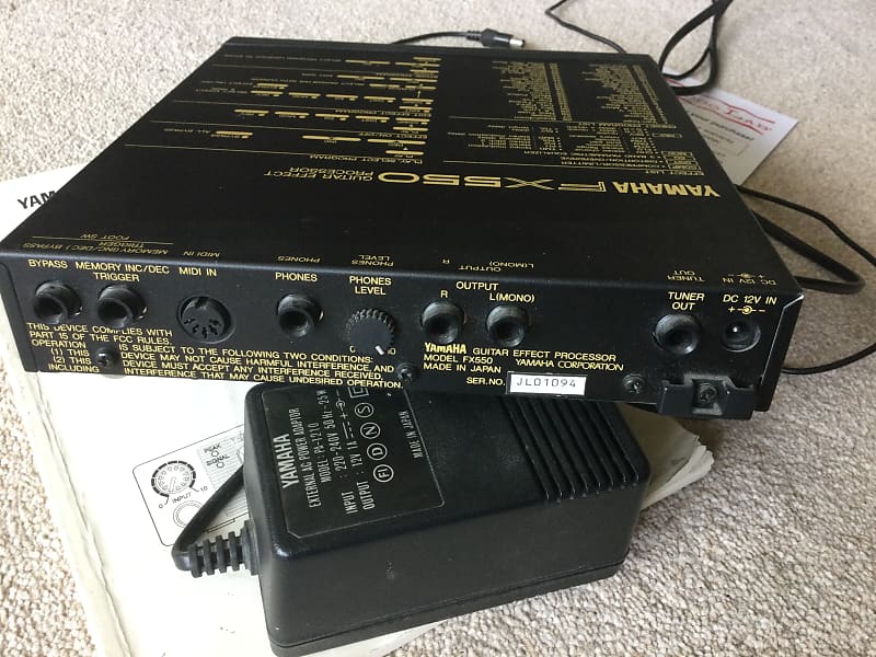 Yamaha FX550 Guitar Effect Processor | eBay