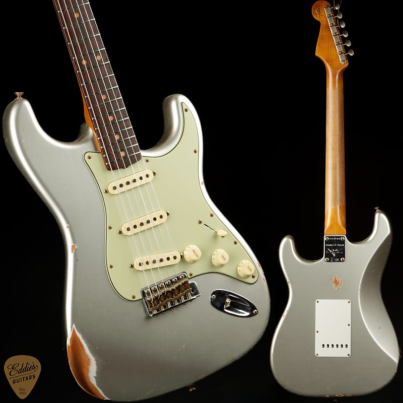 Fender Custom Shop Limited Edition 1963 Stratocaster Relic - Aged Inca Silver image 1