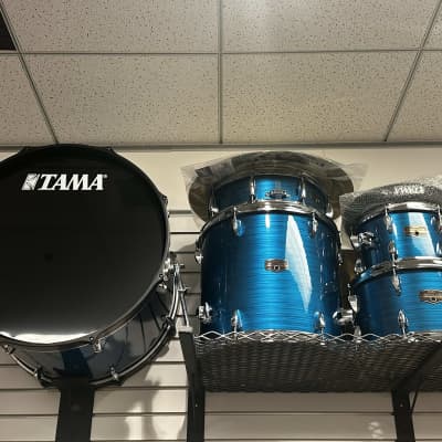 Tama IE52C-HLB Imperialstar 10/12/16/22/5x14" 5pc Drum Set w/ Cymbals and Hardware - Hairline Blue (Philadelphia, PA) image 2