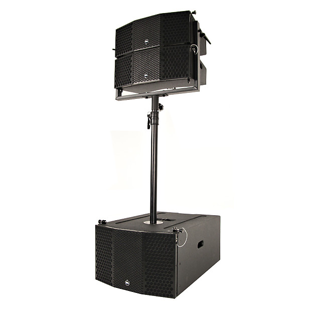 Seismic Audio SALA-210-PKG1 Four Passive 2x10 Line Array Speakers with Dual Compression Drivers PA DJ Band Live Sound - 3