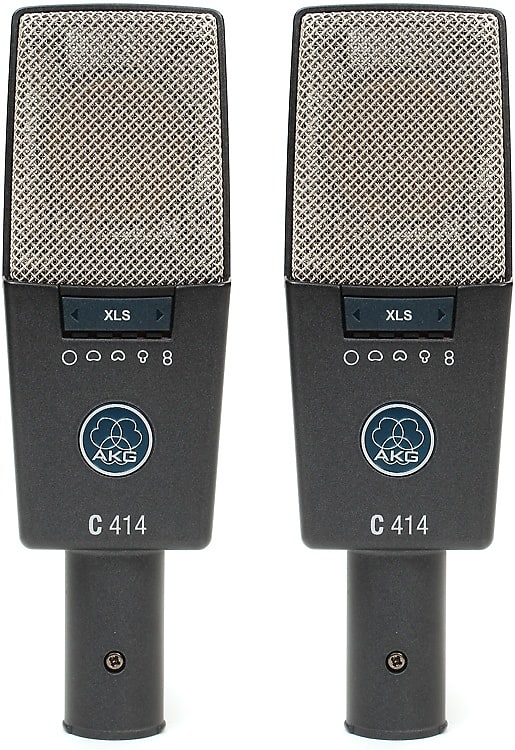 AKG C414 XLS/ST Large-diaphragm Condenser Microphone - Matched Pair image 1