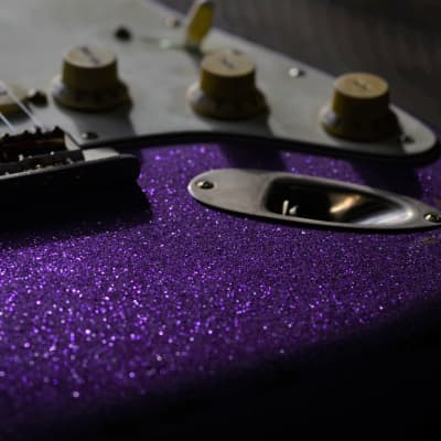 American Fender Stratocaster Custom Relic Purple Sparkle CS Fat 50's image 2