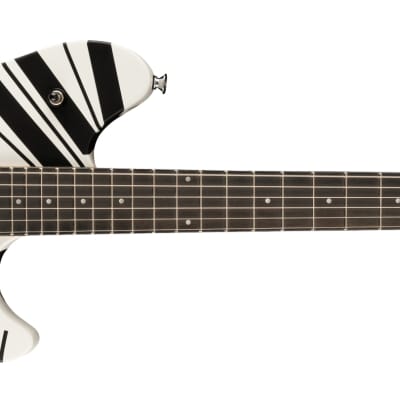 EVH Wolfgang Special Striped with Ebony Fretboard Satin White/Black Stripes 2024 w/EVH Gig Bag image 4