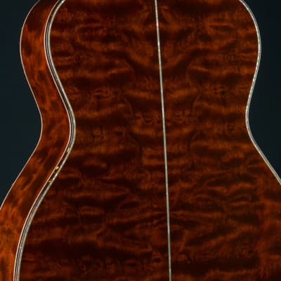 Santa Cruz OM-45 Renaissance Cedar and ‘The Tree’ Mahogany Custom with Japanese Awabi Pearl NEW image 15