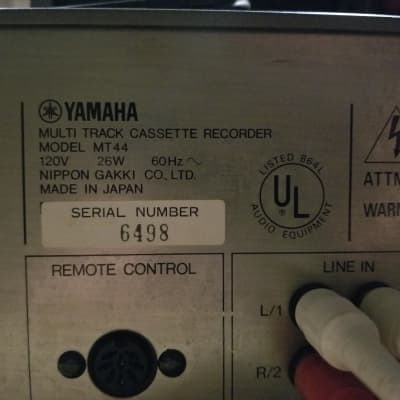 Yamaha MT44 & MM30 Multi-Track Cassette Studio image 10