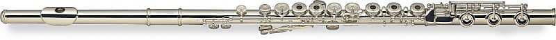 Open Hole C Flute W/B-Foot With Case - In-Line G Silver Plated French Style Keys image 1