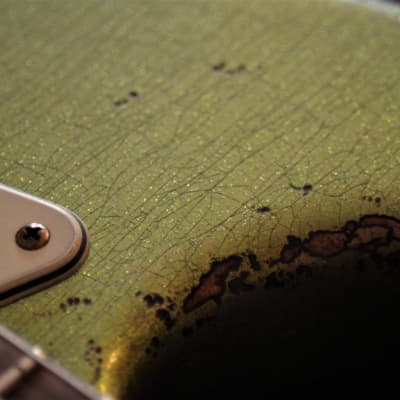 Fender Stratocaster  Relic Nitro Green Sparkle Custom Shop Fat 50's image 10