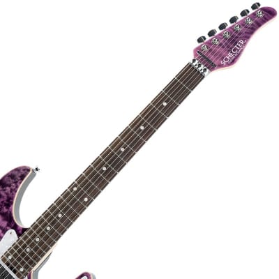 SCHECTER SD-2-24-AL (See-Thru Purple/Rosewood) -Made in | Reverb