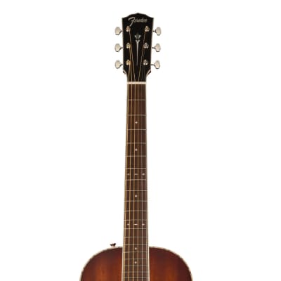 Fender PS-220E Parlor All Mahogany w/ Case - Aged Cognac Burst image 5