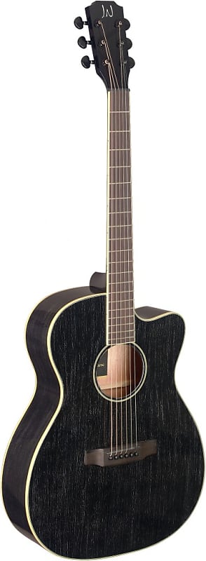 JN Guitars YAK-ACFI Cutaway Acoustic-Electric Auditorium, Solid Mahogany Top, New, Free Shipping image 1