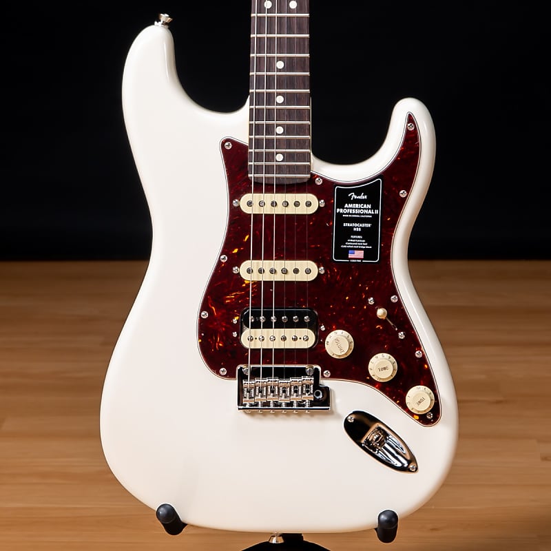 Fender American Pro II Stratocaster HSS - Rosewood, Olympic | Reverb