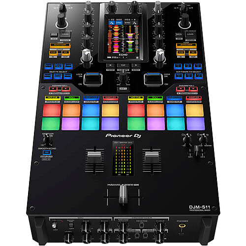 Pioneer DJM-S11 Professional 2-Channel Battle Mixer for Serato DJ Pro / rekordox (Black) image 1