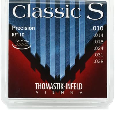 Thomastik-Infeld Classic S Rope Core Flat wound Acoustic Strings - Silver/Nickel .010-.038 image 1