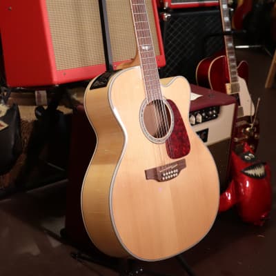 Takamine GJ72CE-12 NAT G-Series 12-String Jumbo Cutaway Acoustic/Electric Guitar - Natural Gloss image 5