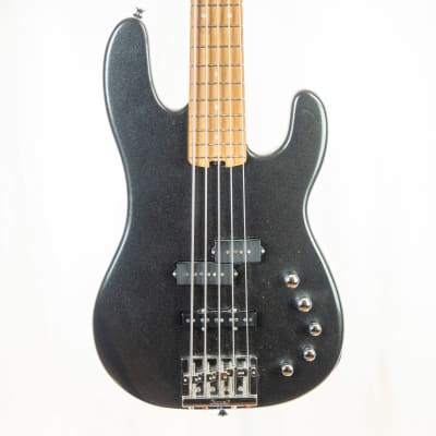 Charvel San Dimas Pro Mod PJ - V metallic black, roasted maple neck bass guitar for sale