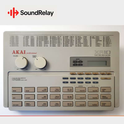 Akai XR10 - Drum Machine OS 2.2 - Manual Included - Tested