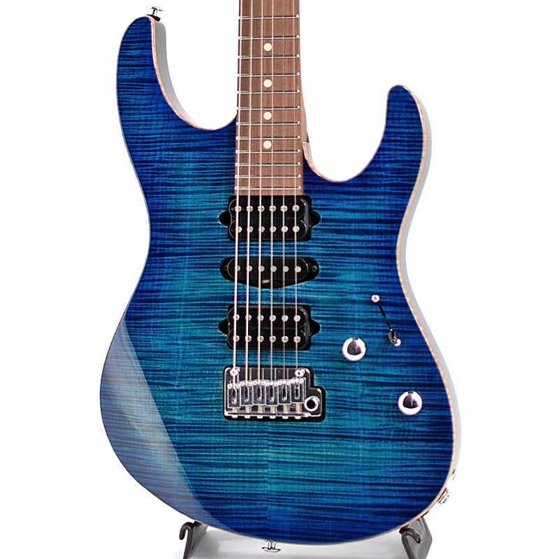 Suhr J Select Series Modern Plus/Aqua Blue Burst/Pau Ferro | Reverb