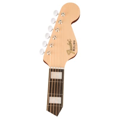 Fender Malibu Vintage A/E Guitar - Aged Natural w/ Ovangkol FB image 8