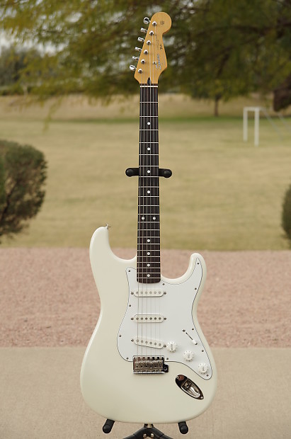 1992 Fender Squier MIJ "Waynes World" 60s Strat in Olympic White image 1
