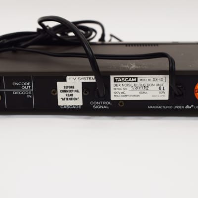 Tascam DX-4D DBX Professional Noise Reduction Unit | Reverb