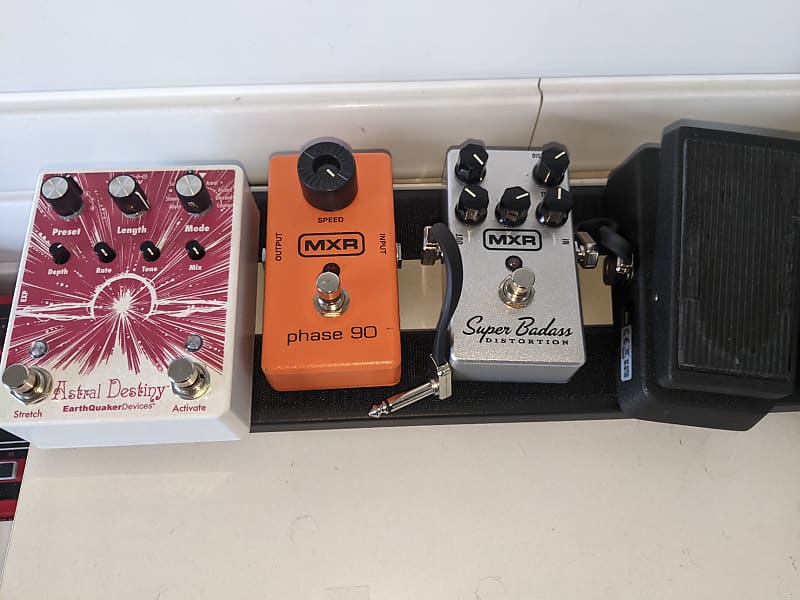 Multiple Guitar Effects Pedals Distortion, Phase 90, Reverb
