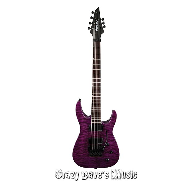 Jackson SLATXSD 3 7 Trans Purple Quilt Maple 7 string Electric Guitar
