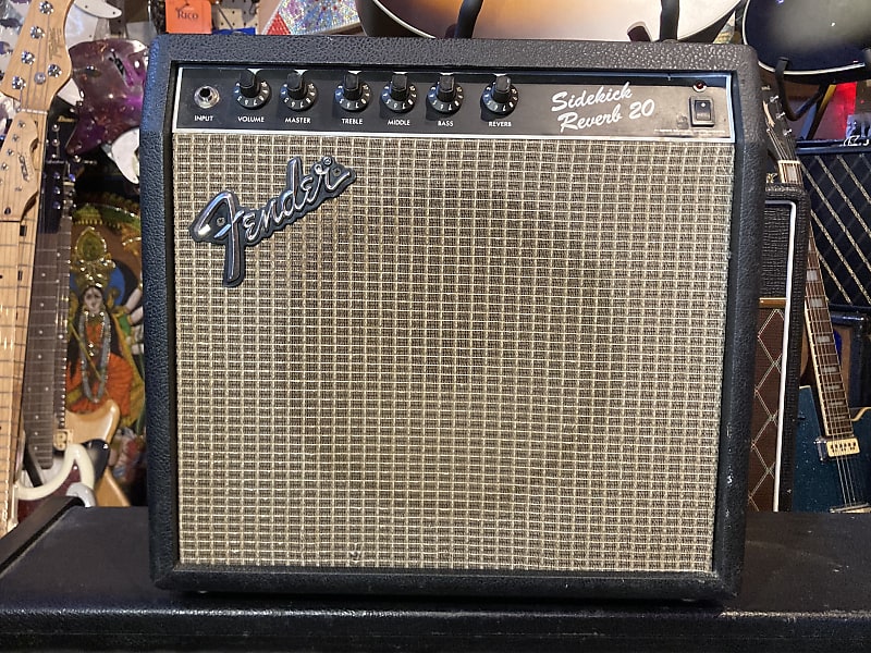 Fender Sidekick Reverb 20 MIJ RARE!!! 1980s - Black Silver