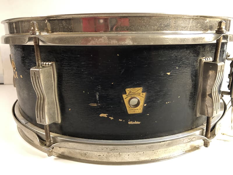 Sweet Sounding Vintage Ludwig Pioneer Snare Drum - Black Lacquer