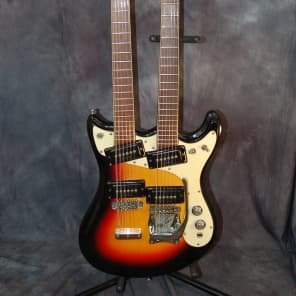 Mosrite Joe Maphis Double Neck 6 and 12 string Original Case 1966 Sunburst image 1