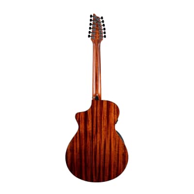 Breedlove Solo Pro Concert CE 12-String Red Cedar-African Mahogany Acoustic Electric Guitar with Ovangkol Bridge (Right-Handed, Edgeburst) image 2