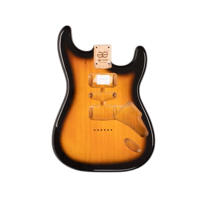 AE Guitars® S-Style Alder Replacement Guitar Body 2 Tone Sunburst image 3