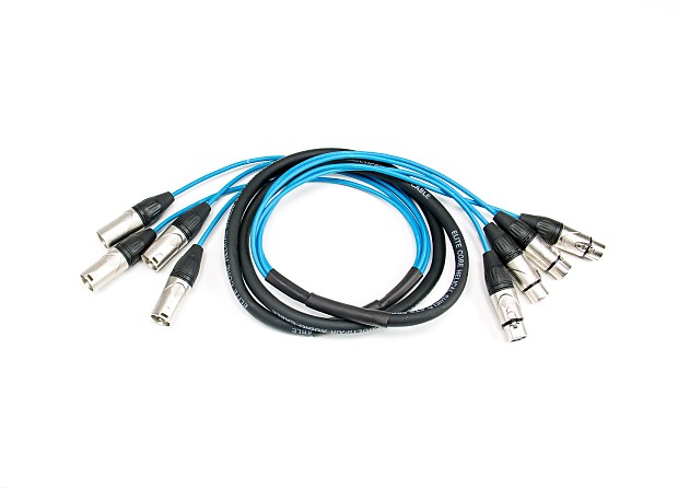 Elite Core Audio PEX46 4-Channel Fan To Fan XLR Extension Snake Cable - 6' image 1