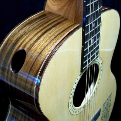 Blueberry Handmade Acoustic Guitar Grand Concert - Robert Johnson Motif image 2
