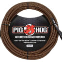Pig Hog Orange & Black Woven Mic Cable, 20ft XLR