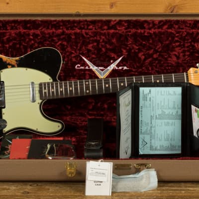 Fender Custom Shop LTD '60 Tele Custom Heavy Relic Aged Black over Chocolate 3TSB image 11