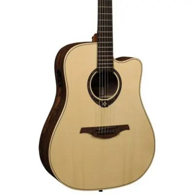 Lag T270DCE Tramontane Dreadnought Cutaway Acoustic-Electric Guitar image 2