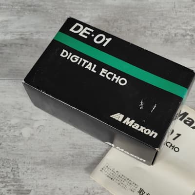 1981 Maxon DE-01 Digital Echo Delay Vintage Effects Pedal w/Box image 3