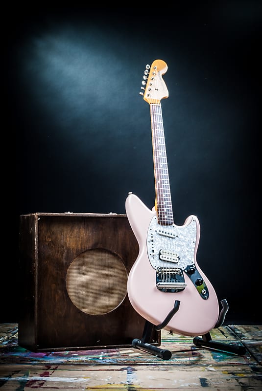 Cij 2002 Fender Jagstang Guitar Shell Pink Designed By Kurt Cobain Jag-Stang image 1