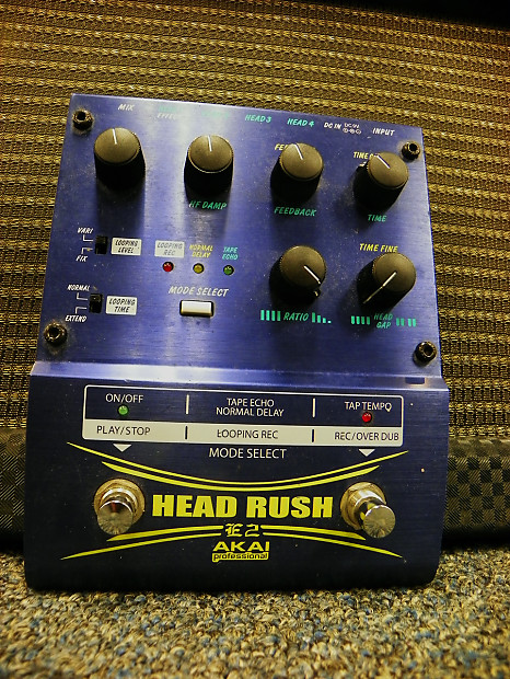 Akai E2 Head Rush Echo Guitar Effect Pedal for sale online