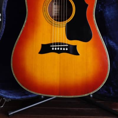 Morris MG-100 ST Acoustic Guitar Sunburst Made In Japan Pre-Owned image 1