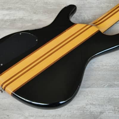 1989 Aria Pro II ASB-60 Integra Series Neckthrough Bass (Black) image 10