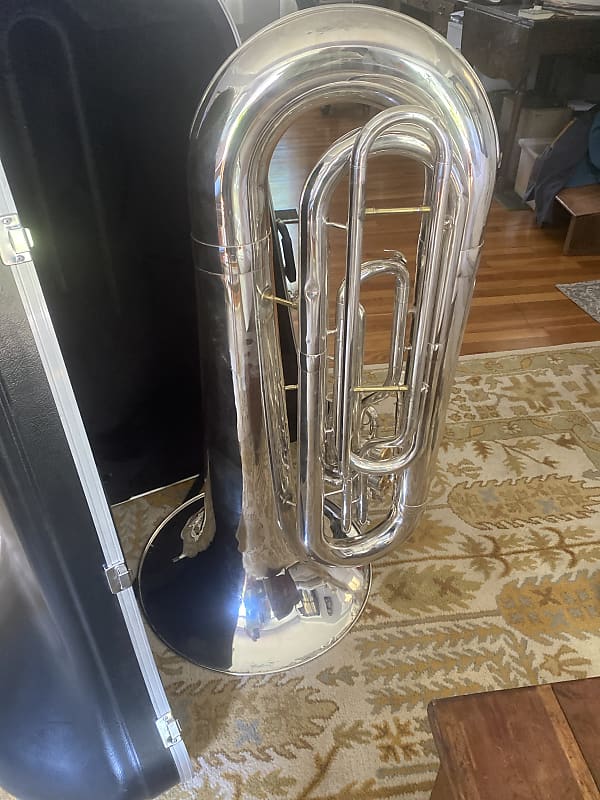 Jinbao Contra marching tuba 2010s - Silver | Reverb